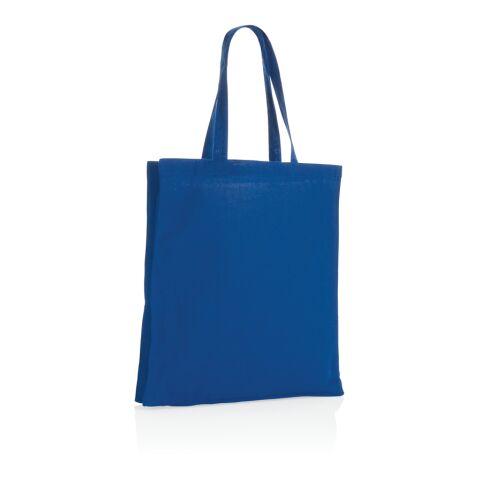 Impact AWARE™ Recycled cotton tote w/bottom 145g blue | No Branding | not available | not available | not available