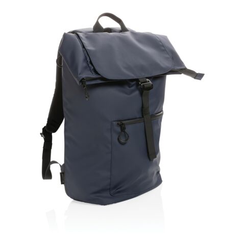 Impact AWARE™ RPET Water resistant 15.6&quot;laptop backpack navy | No Branding | not available | not available | not available