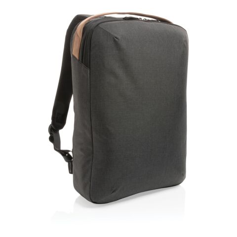 Impact AWARE™ 300D two tone deluxe 15.6&quot; laptop backpack black | No Branding | not available | not available