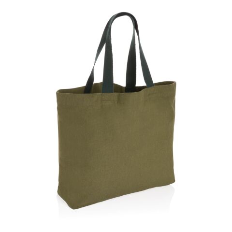 Impact Aware™ 240 gsm rcanvas large tote undyed green | No Branding | not available | not available | not available