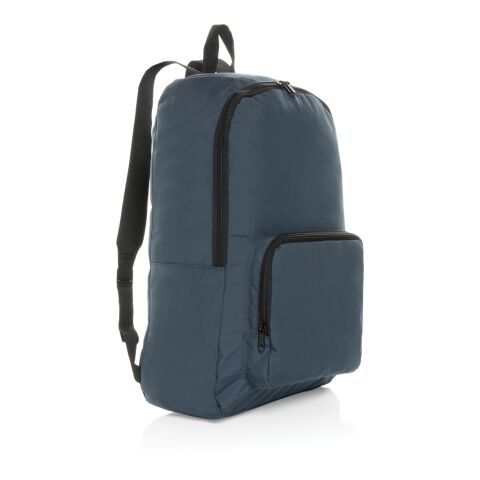Dillon AWARE™ RPET foldable classic backpack navy | No Branding | not available | not available | not available