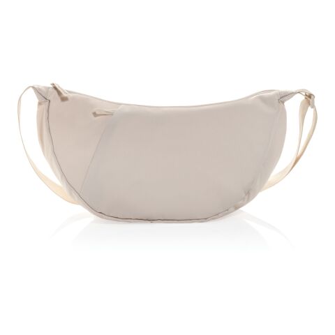Crescent XL AWARE™ RPET half moon sling bag grey | No Branding | not available | not available | not available