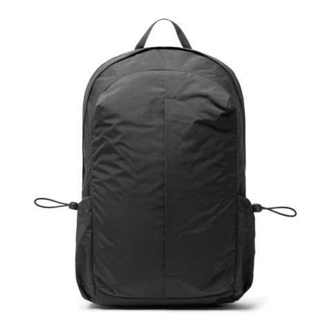 KENTO URBAN RCS recycled nylon 15.6 inch Backpack with front black | No Branding | not available | not available