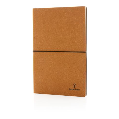 A5 recycled leather notebook brown | No Branding | not available | not available