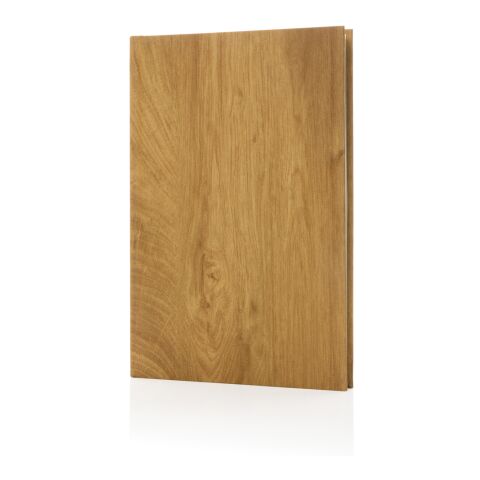 Kavana wood print A5 notebook brown | No Branding | not available | not available