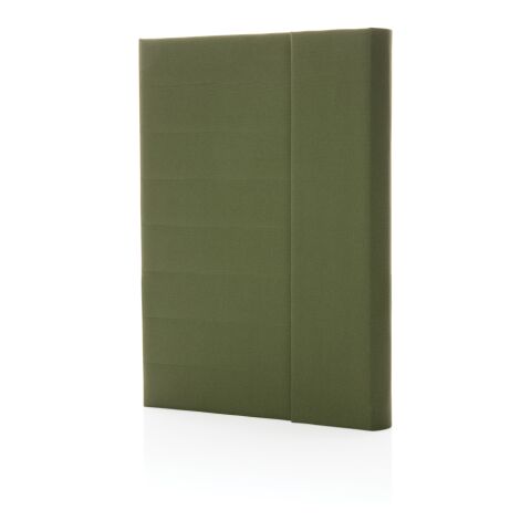 Impact Aware™ A5 notebook with magnetic closure green | No Branding | not available | not available
