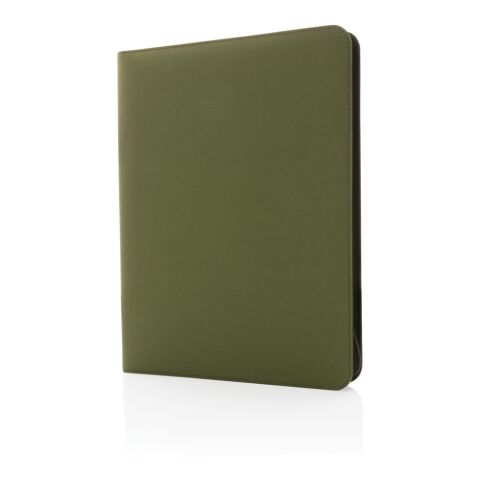 Impact Aware™ deluxe 300D tech portfolio with zipper green | No Branding | not available | not available