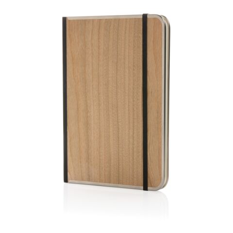 Treeline A5 wooden cover deluxe notebook brown | No Branding | not available | not available