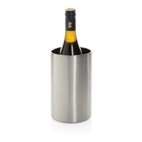 Vino RCS certified recycled stainless steel wine bucket silver