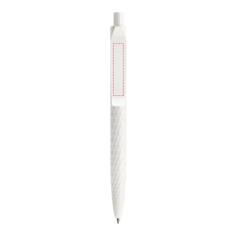 Prodir QS01 push ballpoint pen matt white | Without Branding | Black