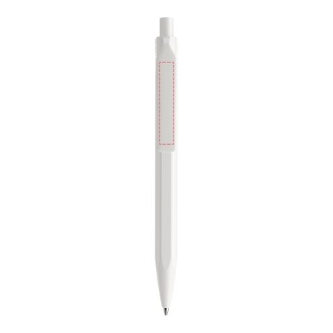 Prodir QS50 push ballpoint pen matt white | Without Branding | Blue