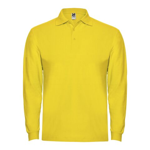 Estrella long sleeve men&#039;s polo Standard | Yellow | roly-L | No Branding | not available | not available | not available
