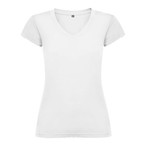 Victoria short sleeve women&#039;s v-neck t-shirt Standard | White | roly-L | No Branding | not available | not available | not available