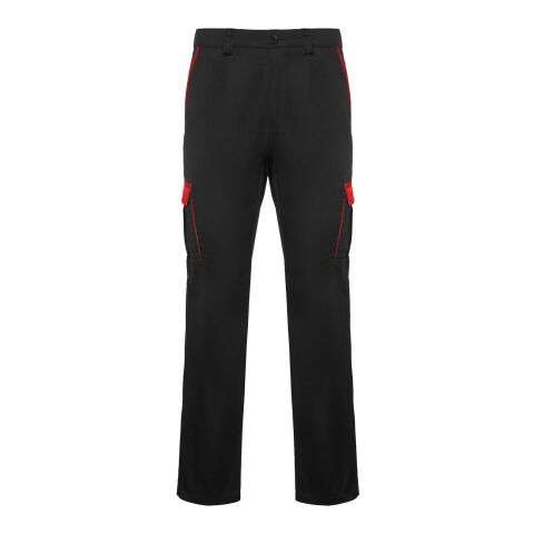 Trooper 250 g/m2 workwear trousers Standard | Solid black-Red | 46 | No Branding | not available | not available | not available