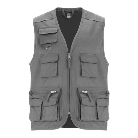 Venera 200 g/m2 v-neck multi-pocket workwear vest  Standard | Lead | M | No Branding | not available | not available | not available