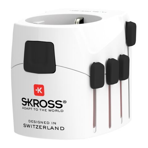 SKROSS Pro 3-Pole World Travel Adapter white | No Branding | not available | not available