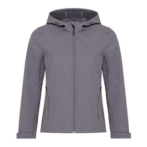 Iqoniq Makalu women recycled polyester soft shell jacket vulcano heather grey | S | No Branding | not available | not available | not available