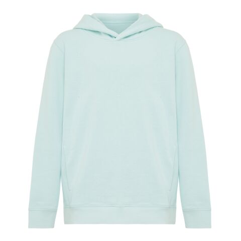 Iqoniq Yengo kids recycled cotton hoodie with sidepockets crushed mint | 3-4 | No Branding | not available | not available | not available