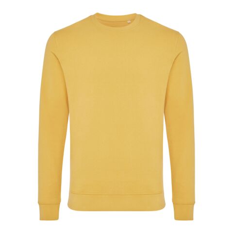 Iqoniq Zion recycled cotton crew neck ochre yellow | XS | No Branding | not available | not available | not available