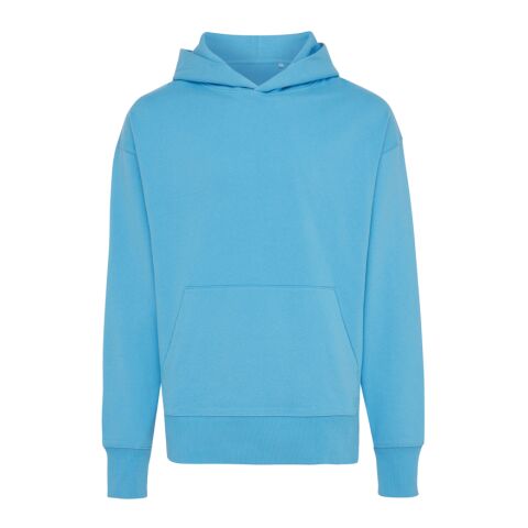 Iqoniq Yoho recycled cotton relaxed hoodie blue | XL | No Branding | not available | not available | not available