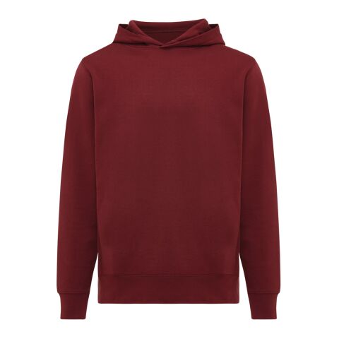 Iqoniq Yengo recycled cotton hoodie with sidepockets burgundy | M | No Branding | not available | not available | not available