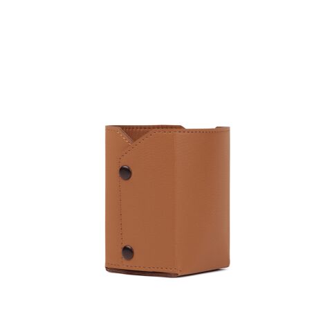 VINGA Timo PU RCS RPET pen holder brown | No Branding | not available | not available