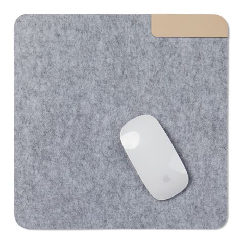 VINGA Albon GRS recycled felt mouse pad grey | No Branding | not available | not available