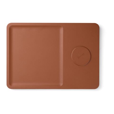 VINGA Timo RCS desk charger and accessory tray brown | No Branding | not available | not available