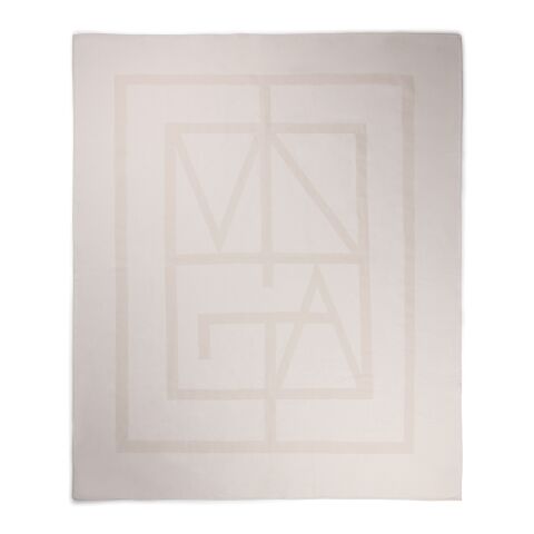 VINGA Monogram GRS blanket off white | No Branding | not available | not available | not available