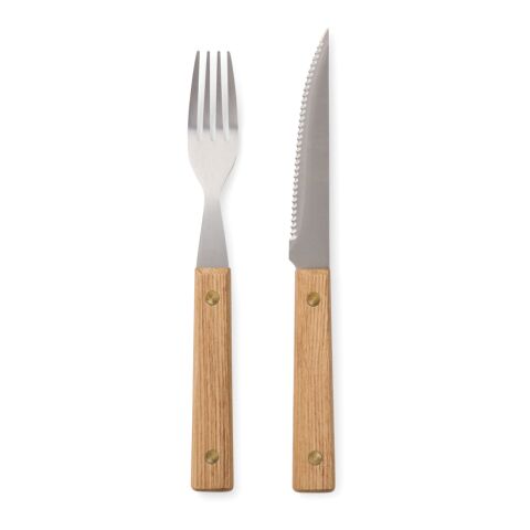 VINGA Paso 8 pcs bbq cutlery set brown | No Branding | not available | not available