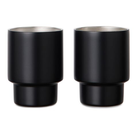 VINGA Nagano RCS  recycled SS mugs, set of 2 black | No Branding | not available | not available