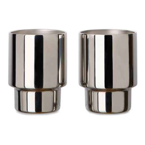 VINGA Nagano RCS  recycled SS mugs, set of 2 reflecting | No Branding | not available | not available