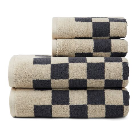 VINGA Elba OCS organic cotton towel, 4 pcs set grey-grey | No Branding | not available | not available | not available