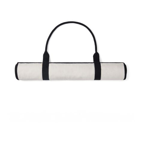 VINGA Volonne AWARE™ recycled canvas beach mat off white-black | No Branding | not available | not available | not available
