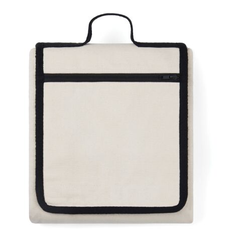 VINGA Volonne AWARE™ recycled canvas picnic blanket off white-black | No Branding | not available | not available | not available