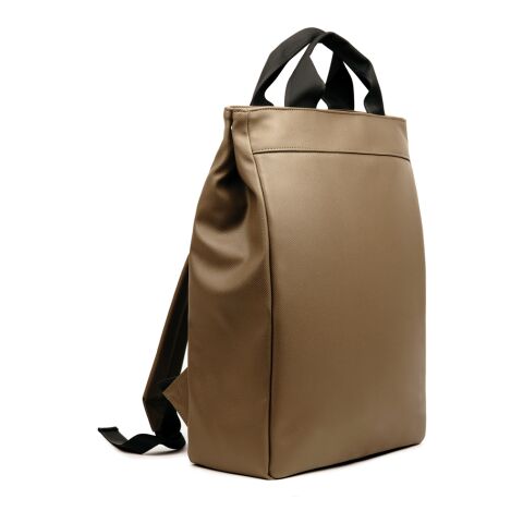 VINGA Bermond RCS recycled PU backpack brown | No Branding | not available | not available