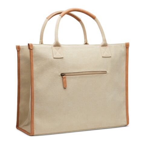 VINGA Bosler RCS recycled canvas tote brown | No Branding | not available | not available