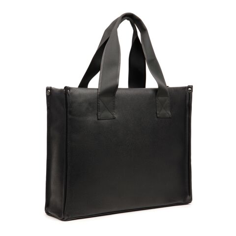 VINGA Bermond RCS recycled PU tote bag black | No Branding | not available | not available