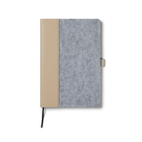 VINGA Albon GRS recycled felt notebook grey | No Branding | not available | not available