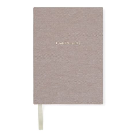 VINGA Thankfulness GRS recycled paper journal beige | No Branding | not available | not available