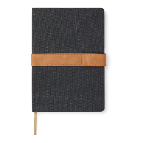 VINGA Bosler RCS recycled canvas note book black | No Branding | not available | not available