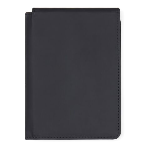 VINGA Baltimore RCS recycled polyester RFID passport cover black | No Branding | not available | not available