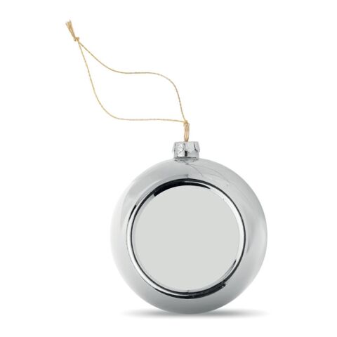 Christmas ball for sublimation silver | No Branding | not available | not available | not available