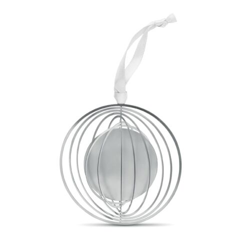 Circle decoration with ribbon silver | No Branding | not available | not available | not available