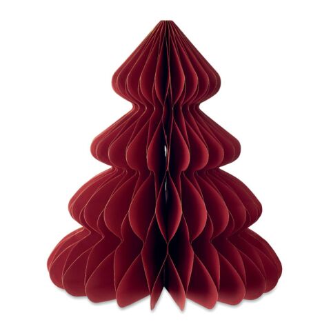 Paper Xmas tree decoration red | No Branding | not available | not available | not available