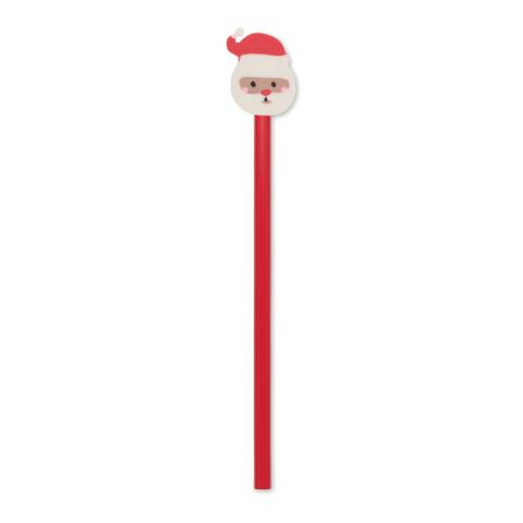Christmas pencil with eraser red