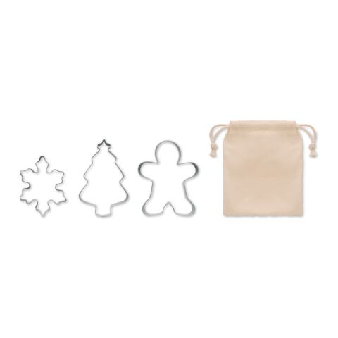 Christmas cookie cutter set beige