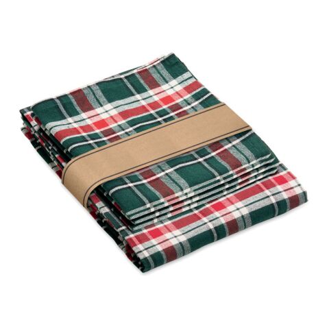 Chequer cotton tablecloth set Colourful