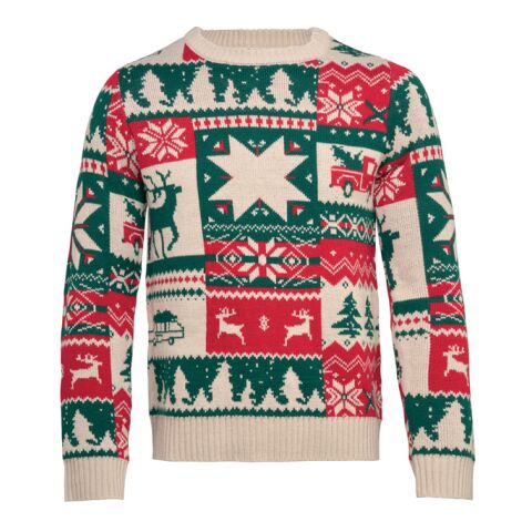 Christmas knitted sweater S-M beige