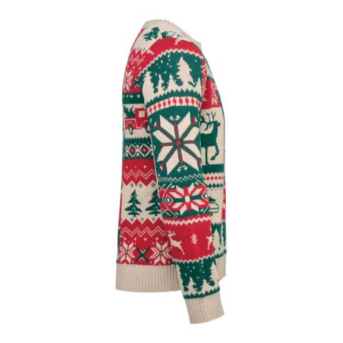 Christmas knitted sweater L-XL beige